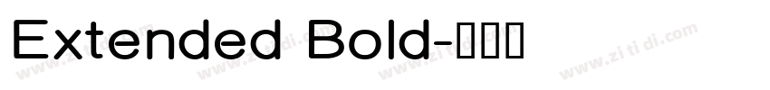 Extended Bold字体转换 Extended Bold字体转换
